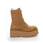 Smilegirl Khaki Ökológiai bőr Női 6CM CSIZMA - Brown