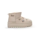 Smilegirl Khaki Ökológiai bőr Női 4.5 CM CSIZMA - khaki