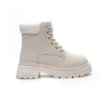 Smilegirl Fehér Ökológia bőr Női 4.5cm Csizma - khaki