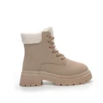 Smilegirl Fehér Ökológia bőr Női 4.5cm Csizma - Beige